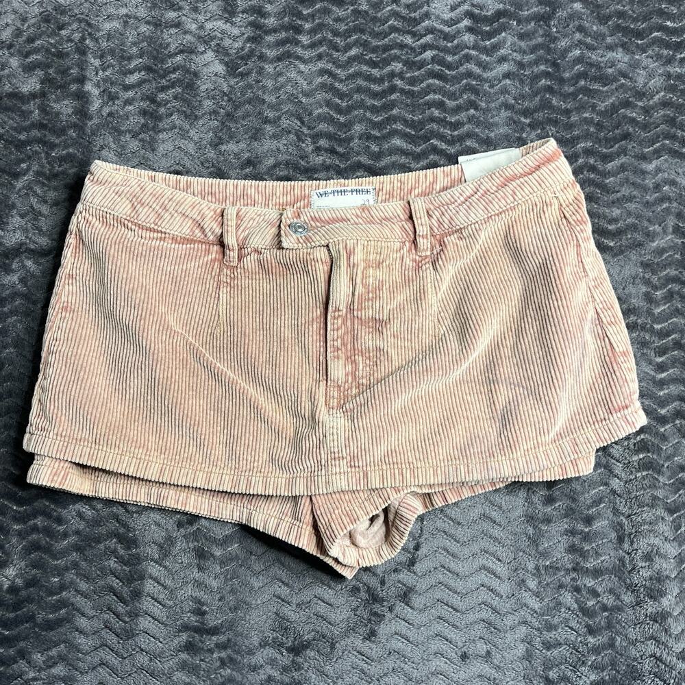 We The Free Mini Skirt Skort Womens 29 Corduroy Gala Vanting Low Rise Boho